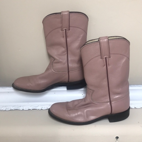 justin pink cowboy boots